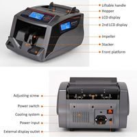 Machine de comptage de billets intelligente FENGJIN avec écran LCD, modèle FJ-2828 en plastique