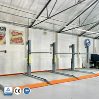 Élévateur de stationnement hydraulique à deux niveaux homologué CE pour garage domestique, gain de place
