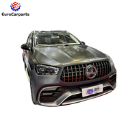 Kit carrosserie complet PP pour W166 GLE 12-19y à W167 GLE63 20-25y Kit carrosserie GLE63 Mise à niveau Facelift Ensemble Pare-chocs avant Grille Pare-chocs arrière
