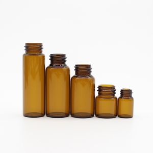 2ml 5ml <span class=keywords><strong>7ml</strong></span> 10ml 20ml hổ phách chai thủy tinh lọ với PP nhựa nắp vặn - Product Image 6