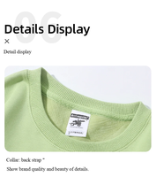 Sweatshirts décontractés unisexe 100% coton couleur unie respirants anti-rides imperméables hiver automne nouveau best-seller brodé
