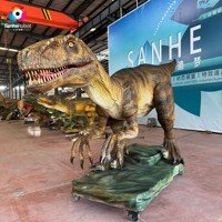 Dinosaure mécanique réaliste Velociraptor, modèle robotique articulé avec servomoteur pour parcs, musées, expositions et divertissement pour enfants