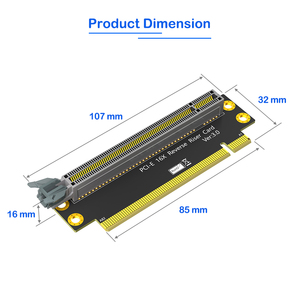 Chasis de servidor 2U <span class=keywords><strong>PCI</strong></span>-e 16X 3,0 Adaptador vertical inverso Tarjeta de extensión de <span class=keywords><strong>CPU</strong></span> de 90 grados Compatible con conectores de adaptadores <span class=keywords><strong>PCI</strong></span> Express X16 - Product Image 3