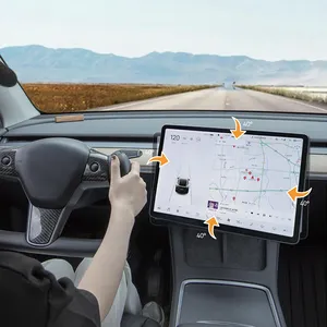 2023 Te-Mart Car GPS Navigations anpassungs halter Zentrale Steuerung für Tesla Model 3/Y Bildschirm rotations halterung Autozubehör