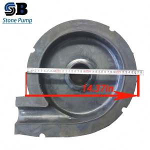 Bomba de lodos de concha de caracol serie 3/2 AHR con impulsor de vórtice cerrado y accesorios de acero, hierro fundido y caucho, fabricada en China, bomba de agua - Product Image 2