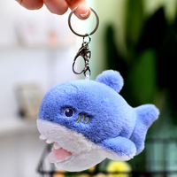 Porte-clés en peluche douce d'animaux marins, lot de 5 animaux marins en peluche pour décoration de porte-clés, cadeaux Dauphin, Requin, Orca, Phoque, Beluga