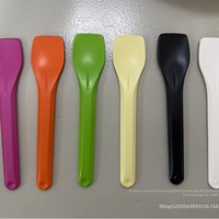 Cuillères à glace et à gâteau jetables entièrement biodégradables et compostables en PLA, 95 mm