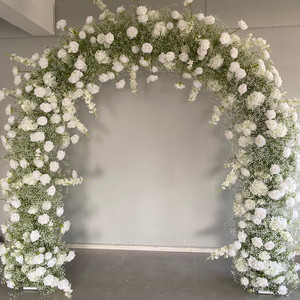 A-UFA101 Arche de fleurs artificielles en soie pour mariage, arrangement floral pour toile de fond, idéal pour la décoration de fêtes (vente en gros) - Product Image 4