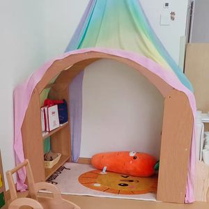 Set di Librerie e Sedute in Legno <span class=keywords><strong>Montessori</strong></span> per Asili, Arredamento per Scuole Materne, Angolo Lettura per Bambini - Product Image 3