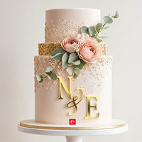 Acryl-Alphabet-Buchstaben Tortendekoration 26-teilig Individueller Name Kuchen-Dekorationsset Hochzeitstorte DIY Cupcake Geburtstagstorte Backzubehör