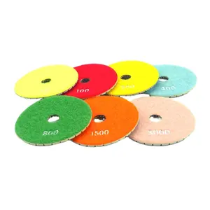 Universal Resin Bond Diamond Polishing Pad untuk Beton dan Batu Polishing Fleksibel Abrasive Disc Diamond Polishing Pad