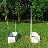 Treillis en acier enduit de poudre pour l'agriculture de jardin Treillis arqué U2 pour la culture des plantes