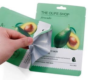 Özel Şekilli Fermuarlı Üstten Laminasyonlu PET+VMPET+PE Tek Kullanımlık Plastik Poşet Dijital Baskı Düşük Minimum Sipariş Adedi Kozmetik Maske Yüz Maskesi Losyon - Product Image 3