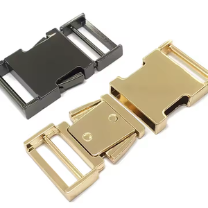 20mmバッグ製造クイックリリースバックル亜鉛合金金属調整可能ウェビングスライドロックバックル - Product Image 4