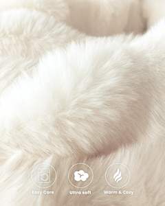 Couverture en fausse fourrure de lapin 100% polyester de luxe, confortable, chaude, épaisse, en flanelle, en polaire, en fourrure de vison tricotée pour l'<span class=keywords><strong>hiver</strong></span>, taille King - Product Image 5