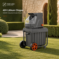 Broyeur de bois CE GS 40V Lithium sans balais électrique 2500W de qualité industrielle pour le marché européen
