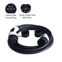 Câble de recharge pour véhicule électrique KHONS 22kw 11kw 7kw 3kw Type 2 vers Type 2/Type 1, 5M, neuf, 32A, IP54, 220V-440V
