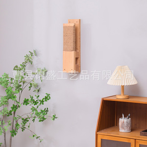 แผ่นข่วนเล็บแมวไม้ติดผนัง ทนทาน ทำด้วยมือ สำหรับใช้ในบ้าน - Product Image 4