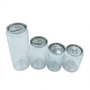 <strong>250ml</strong>/300ml/330ml/500ml Pet Disposable Transparent <strong>Plastic</strong> Cans Easy Open Lid Juice Milk Tea Coffee Soda Water - Product Image 3