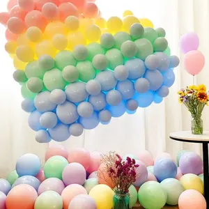 Großhandel Hot Sale Kinder Geburtstags feier Hochzeit Baby Bad 200 Stück Latex Ballon Pastell 5 Zoll Macarons Luftballons