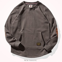 T-shirt Homme Personnalisable THREAD VOX Style Urbain Américain Très Épais avec Poche Kangourou, Haut Thermique Chaud et Robuste