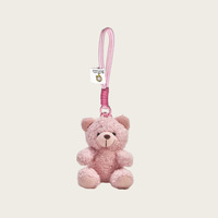 Nouveaux porte-clés mignons en forme de panda en peluche, breloques de sac en forme d'ours de dessin animé pour filles