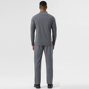 Premium <strong>Men's</strong> Athletic 2-Piece Sportswear Set Contrast Side <strong>Stripe</strong> Tracksuits 1/4 Zipper Top Casual Jogging Gym <strong>Suit</strong> for Spring - Product Image 5