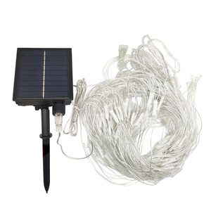 ไฟ LED พลังงานแสงอาทิตย์ 208 ดวง ไฟตาข่ายกันน้ำสำหรับตกปลา พร้อมโหมดแสงสว่าง 8 แบบ สำหรับตกแต่งสนามหญ้า<span class=keywords><strong>กลาง</strong></span>แจ้ง ต้นคริสต์มาส - Product Image 1