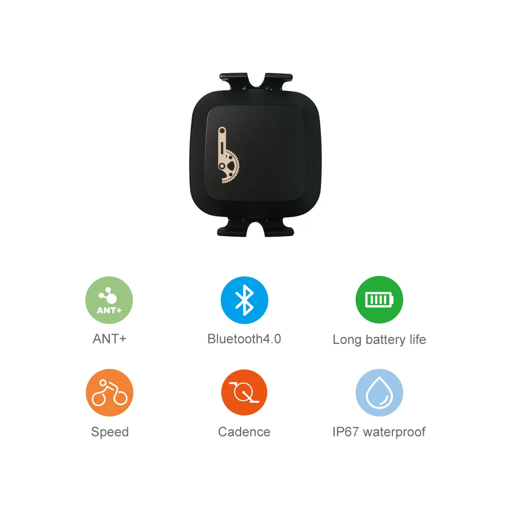 2020 CooSpo Bicycle Accessories Bluetooth Ant+ Speed Cadence Sensor