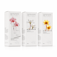 Boîte en carton cosmétique personnalisée, découpe à la presse, motif floral, écriture dorée, marque, soin des plantes, huile, boîte à rabat OEM