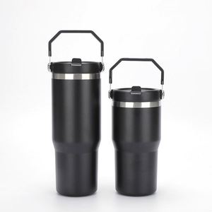 Vacuum Insulated Drink Tumbler with Grip Handle, 30oz Stainless Steel <b>Travel</b> <b>Cup</b> for Car Coffee and Tea - Product Image 5