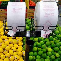 Productierol 3000 zakken 15x20 hoge dichtheid supermarkt fruit groenten 4 rollen
