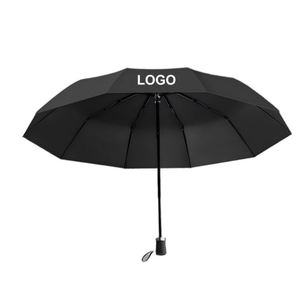 Sombrilla de 10 Varillas con 70% de Protección UV, Parasol Publicitario Manual Ampliado para Negocios, Fabricante Directo de Stock para Adultos - Product Image 1