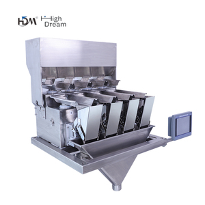 Automática 4 cabezas pesadora lineal lentejas cereales macarrones dulces máquina de envasado de alimentos - Product Image 1