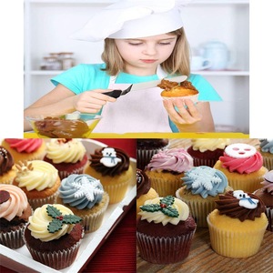 Kit de décoration de gâteaux en gros 72 pièces, douilles à pâtisserie en acier inoxydable, poches à douille réutilisables en silicone, fournitures de pâtisserie OEM - Product Image 4