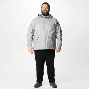Latest Design Custom Canvas Stand Collar Front Logo Zipper <b>Waterproof</b> Windbreaker <b>Jacket</b> Wholesale Cheap - Product Image 1