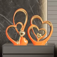 Ornement de décoration d'intérieur en céramique émaillée fait main, style nordique de luxe, géométrique blanc et vert, design moderne artistique antique, pour salon, Nouvel An