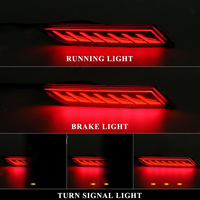 Lampu Bumper Belakang 12V untuk Cross 2023 2024 2025 Lampu Reflektor Tahan Air dengan Fungsi Lampu Rem dan Sein