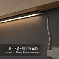 Câble plat en ruban 22AWG 2 conducteurs en PVC transparent, cuivre étamé, 2C, 22 gauge, pour lampe LED, câblage électrique, 300V