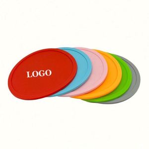 Factory Price Custom Logo Non Slip Multii-colored Waterproof Coaster Round Rubber Soft PVC Silicone Rubber Cup Coaster <b>for</b> Drink - Product Image 1