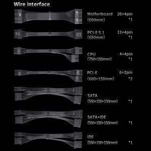 Lovingcool แหล่งจ่ายไฟ ATX3.1 1000<span class=keywords><strong>ว</strong></span>ัตต์ PCIE5.1พร้อมใช้งาน80พลัสโกลด์เต็มรูปแบบแบบสากลสำหรับเกมพีซีจำน<span class=keywords><strong>ว</strong></span>นมาก - Product Image 5