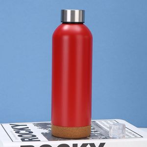 Bouteille d'eau de sport en acier inoxydable Maxfree, design moderne, poignée portable, couvercle en bambou, isolation sous vide - Product Image 6