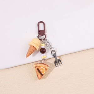 Cute <b>Mini</b> Food Keychain 3D Simulation Ice Cream Bread Cake Pendant Creative <b>Bag</b> Charm for Women Girls <b>Gift</b> - Product Image 6