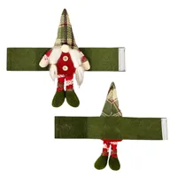 Attaches de rideau mignons en forme de gnomes de Noël Mr et Mme pour décorations de fenêtre et fournitures de décoration de Noël