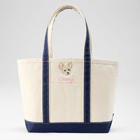 Sac fourre-tout personnalisé en toile souple brodée de grande capacité pour le shopping et les voyages