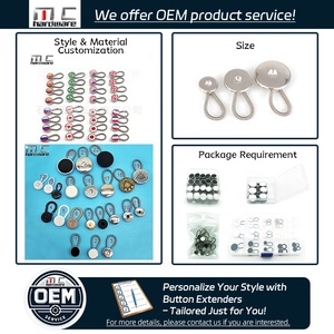Oem tùy chỉnh phụ kiện may mặc quốc gia cờ nút Extender cho quần jean eo đàn hồi Extender nút cổ áo nút Extender - Product Image 4
