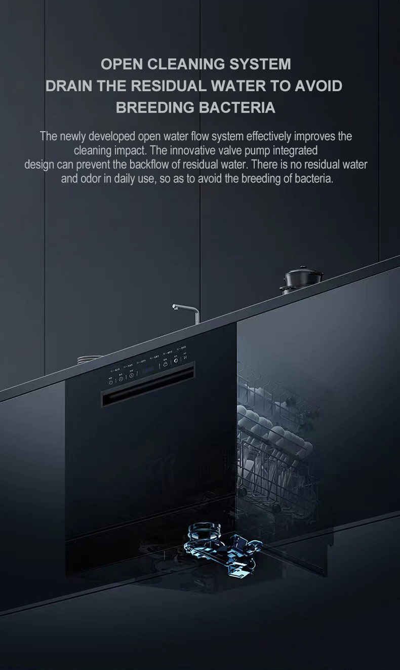 12 Sets Of Built-in Dishwashers Large Capacity Stainless Steel Intelligent Automatic Disinfection Drying Drawer Dish Washer OEM