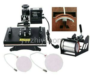 CE certificato di costo-efficace <span class=keywords><strong>vecchio</strong></span> stile 5 in 1 combo t-shirt di trasferimento di calore macchina da stampa tazze t-shirt caps macchina della pressa - Product Image 2