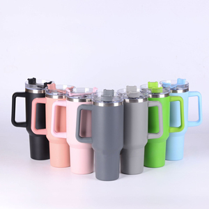 Wholesale Custom Bulk <strong>40</strong> <strong>Oz</strong> Insulating Drink Stainless Doubles Wall Steel Tumbler Travel Mug Hot and Cold With Straw Handle - Product Image 4