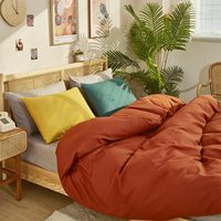 Parures de couette de luxe douces de qualité hôtelière, personnalisées, de couleur blanche, pour hôtels et maisons